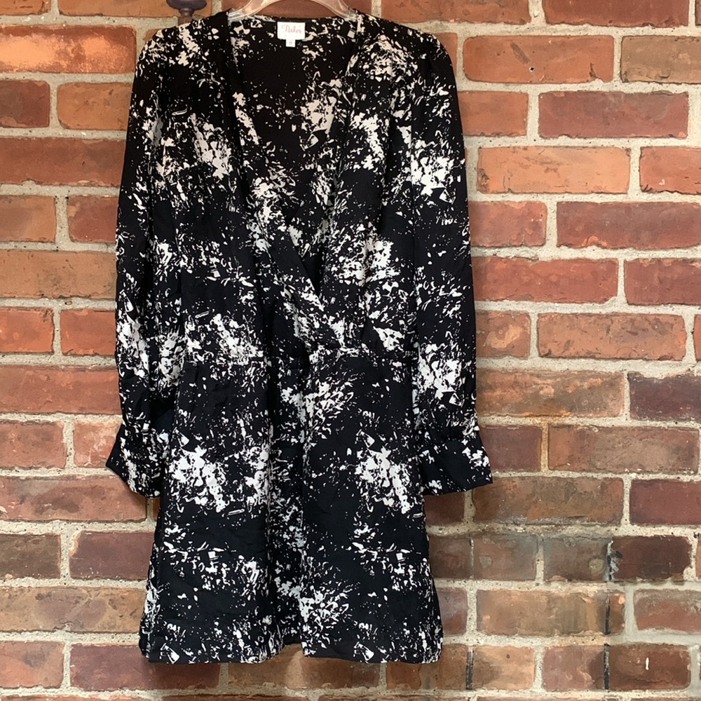 22-69 Parker Silk Faux Wrap Dress